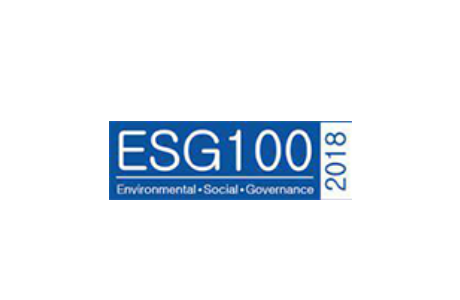 Selected and listed in the ESG100 Company 2018