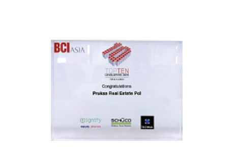 BCI Top 10 Developer Awards 2019 from CBI Asia for the 9th consecutive year