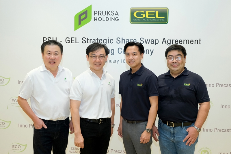 พฤกษา โฮลดิ้ง และ เจนเนอรัล เอนจิเนียริ่ง จับมือผ่านการสวอปหุ้น 51%  ในอินโน พรีคาสท์ เพื่อเข้าถือหุ้น 18.26% ใน GEL มูลค่าประมาณ 582 ลบ.  ส่ง GEL ทะยานสู่ผู้ผลิตพรีคาสท์ใหญ่สุดในไทย ดันรายได้โตขึ้นเกือบเท่าตัว  ขณะที่พฤกษาลดต้นทุน ขยายฐานลูกค้า และเพิ่มรายได้ต่อเนื่อง  