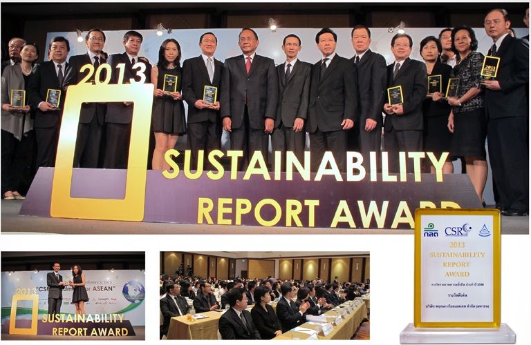 Pruksa Real Estate wins the outstanding sustainability report.